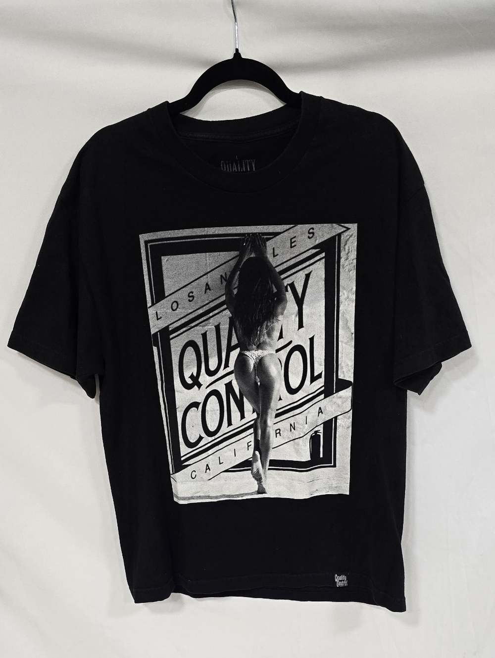 Quality Control men L graphic t-shirt Los‎ Angeles California beach vacation